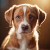 Puppy Dog on Sofa Royalty Free Image