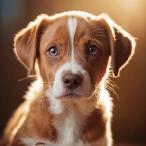 Puppy Dog on Sofa Royalty Free Image