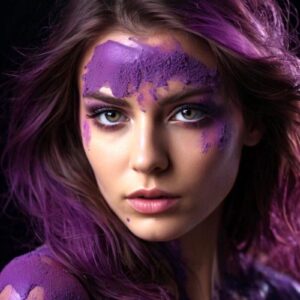 Woman with Paint on her Face