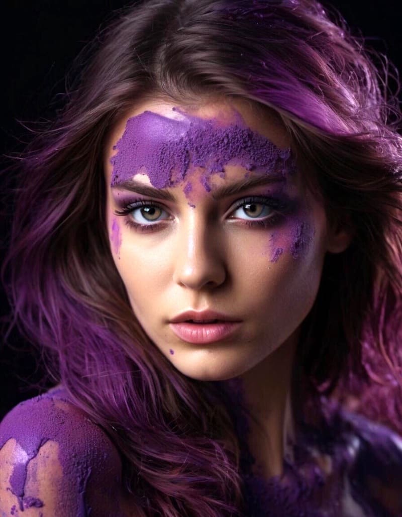 Woman with Paint on her Face