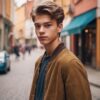 Norwegian Teen in Suede Jacket