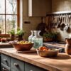 Rustic Kitchen Food Preperation